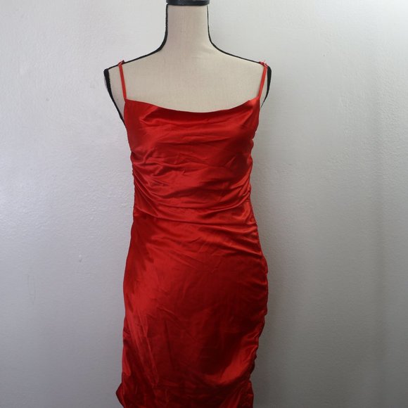 Better Be Drape Neck Mini Scrunch Dress - Picture 2 of 9